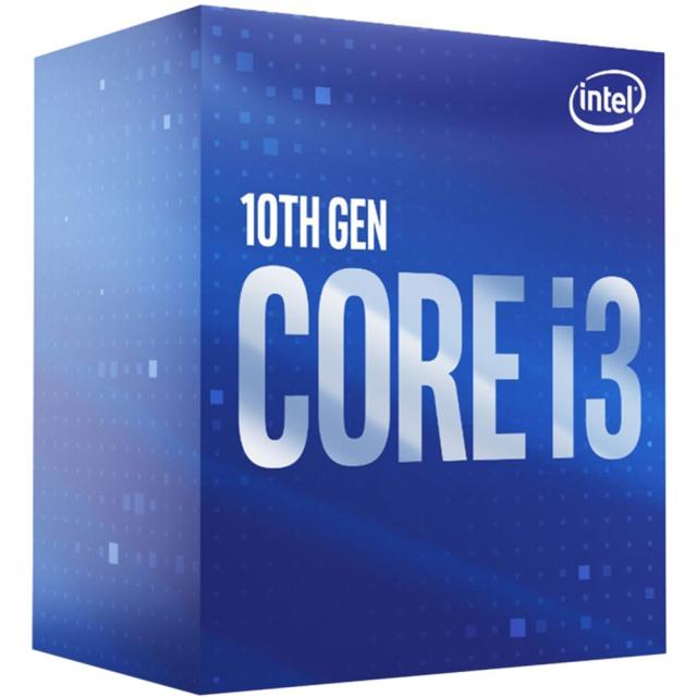 Процесор Intel Core i3-10100 (4-ядрен) 3.6/4.3GHz, 6MB Cache, 0.35-1.1GHz GPU, LGA1200, BOX, с охлаждане