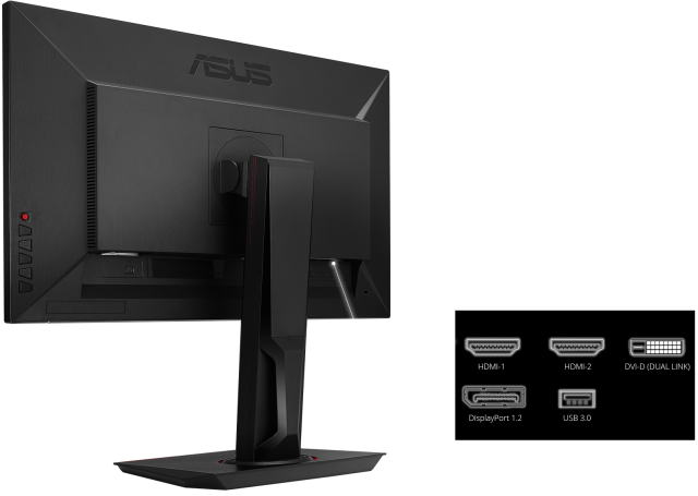 Монитор Asus MG278Q, 27" (68.58 cm), TN панел, 144Hz, WQHD, 1ms, 350 cd/m², HDMI, DisplayPort