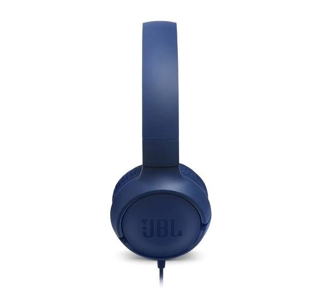 Слушалки JBL Tune 500, микрофон, 3.5 mm jack, Сини