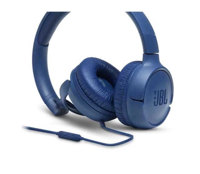 Слушалки JBL Tune 500, микрофон, 3.5 mm jack, Сини