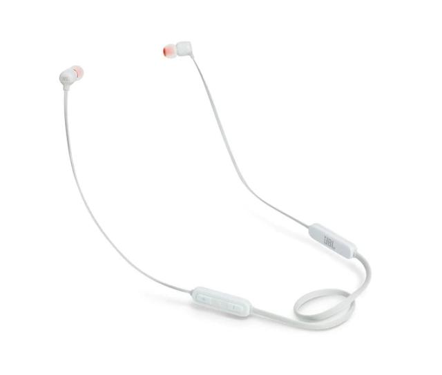 Слушалки JBL T110BT, безжични, Bluetooth, микрофон, Бели