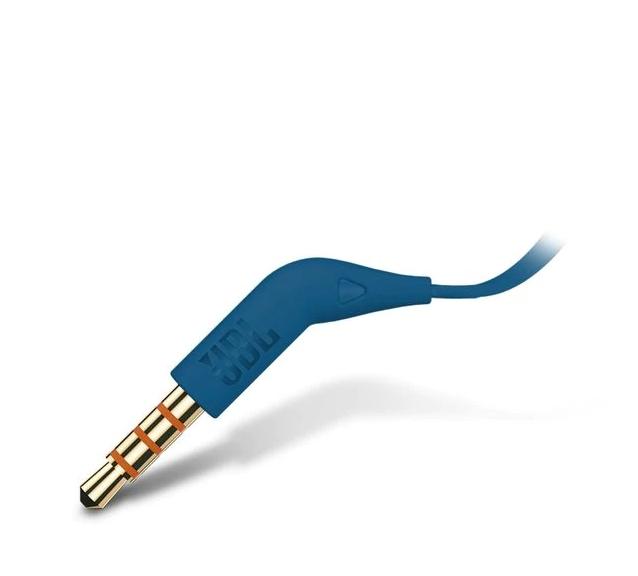 Слушалки JBL T110 BLU, микрофон, Сини