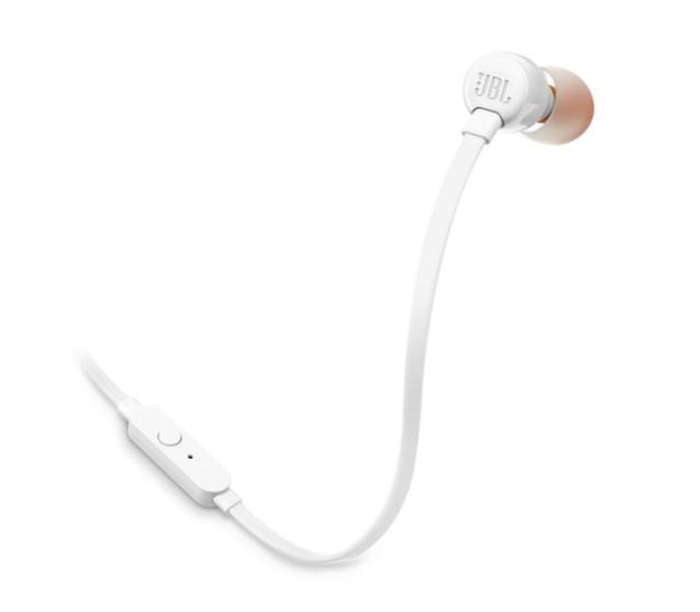 Слушалки JBL T110 WHT, микрофон, Бели