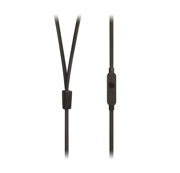 Слушалки JBL T210 BLK, микрофон, 3.5 mm jack, Черни