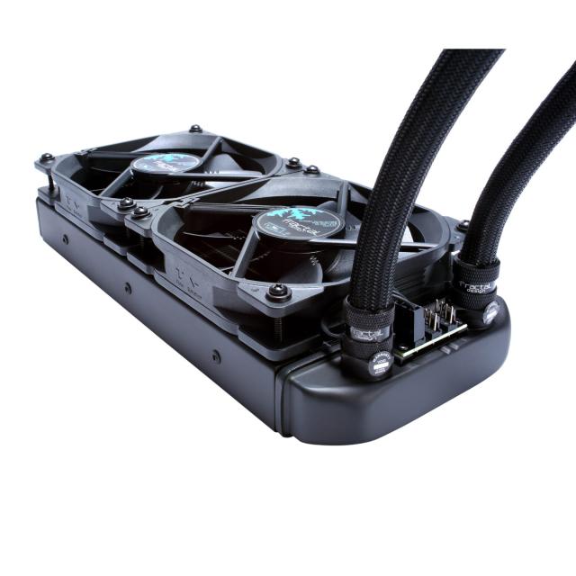 Охладител за процесор Fractal Design Celsius S24 Blackout, ACTIVE FAN 2x120mm, 500-2000 RPM, 4-Pin, Intel/AMD 