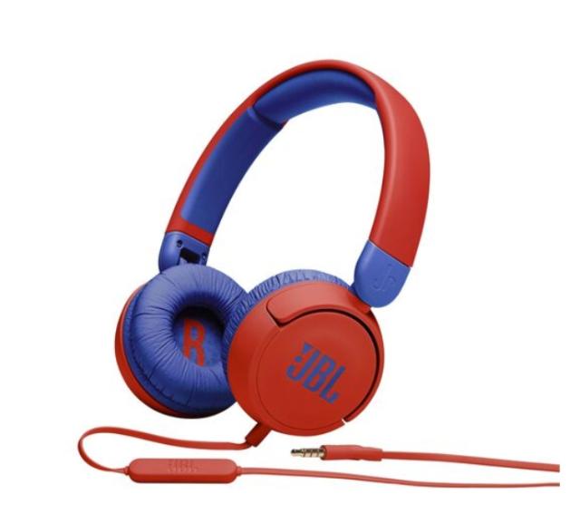 Слушалки JBL JR310 RED, микрофон, Червени