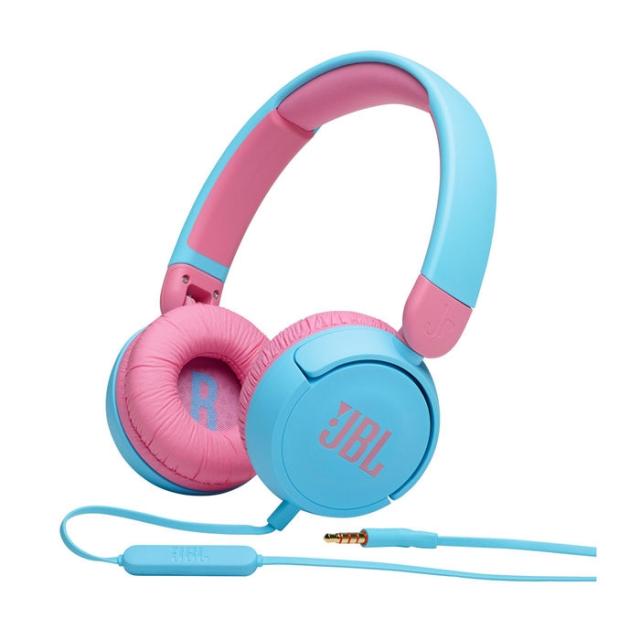 Слушалки JBL JR310 BLU, микрофон, Сини