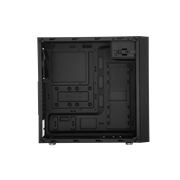 Кутия Cooler Master MasterBox E501L, 1x USB 3.2 Gen 1 (formerly USB 3.0), 1x USB 2.0, 1x 3.5mm Audio Jack, 1x 3.5mm Mic Jack, Micro ATX/Micro ITX, черна