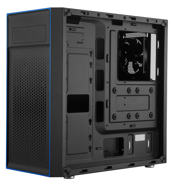 Кутия Cooler Master MasterBox E501L, 1x USB 3.2 Gen 1 (formerly USB 3.0), 1x USB 2.0, 1x 3.5mm Audio Jack, 1x 3.5mm Mic Jack, Micro ATX/Micro ITX, черна