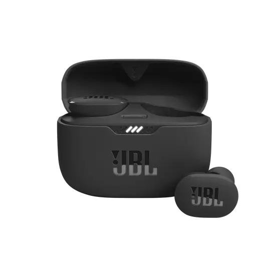 Слушалки JBL Tune 130NC WHT, безжични, Bluetooth, микрофон, ANC, тип "тапи", кутия за зареждане, Черни