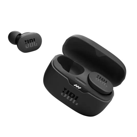 Слушалки JBL Tune 130NC WHT, безжични, Bluetooth, микрофон, ANC, тип "тапи", кутия за зареждане, Черни