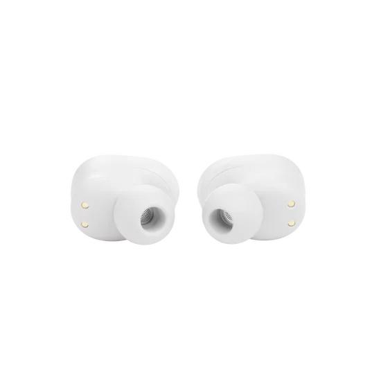 Слушалки JBL Tune 130NC WHT, безжични, Bluetooth, микрофон, ANC, тип "тапи", кутия за зареждане, Бели