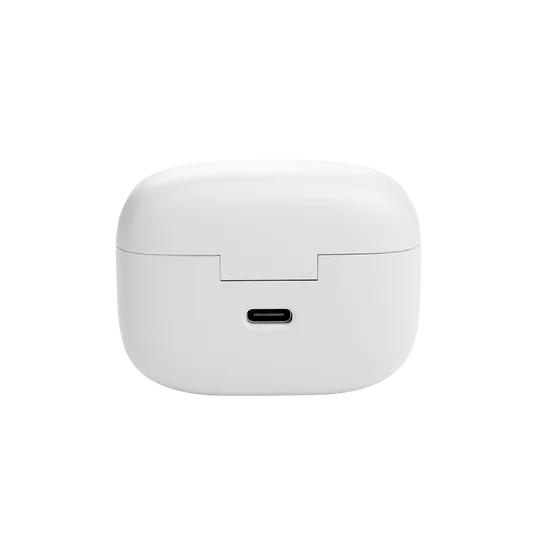 Слушалки JBL Tune 130NC WHT, безжични, Bluetooth, микрофон, ANC, тип "тапи", кутия за зареждане, Бели
