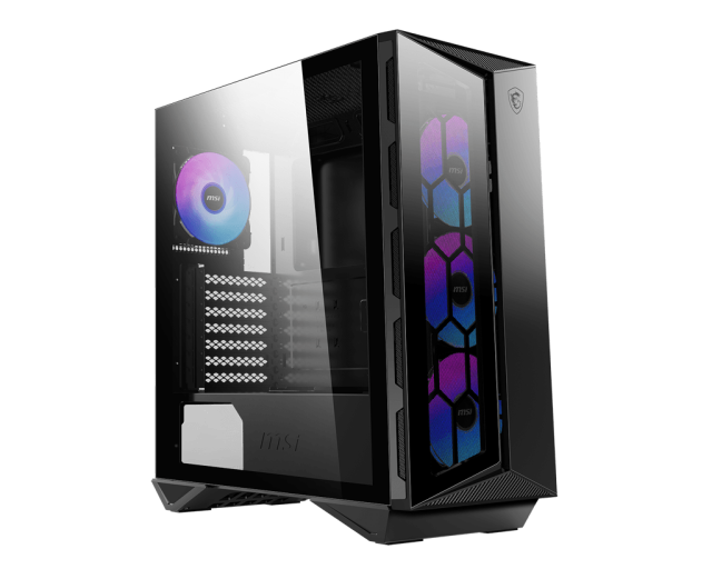 Кутия MSI MPG GUNGNIR 110R, Mid-Tower, 1x USB 3.2 Gen 2 Type-C, 2x USB 3.2 Gen 1, ATX/Micro ATX/Mini-ITX