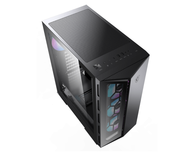 Кутия MSI MPG GUNGNIR 110R, Mid-Tower, 1x USB 3.2 Gen 2 Type-C, 2x USB 3.2 Gen 1, ATX/Micro ATX/Mini-ITX