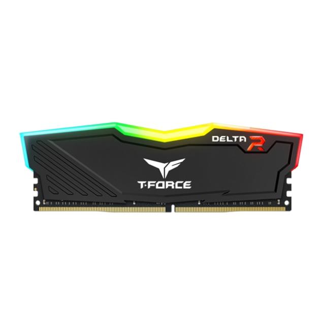 Памет TEAM GROUP T-Force Delta RGB Black 8GB DDR4 3200MHZ, CL16-18-18-38, 1.35V 