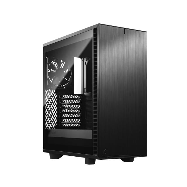 Кутия Fractal Design Define 7 Compact Black TG Light Tint, Middle Tower, USB 3.1 Gen 2 Type-C, 2 x USB 3.0, 2 x USB 2.0, ATX/mATX/mITX