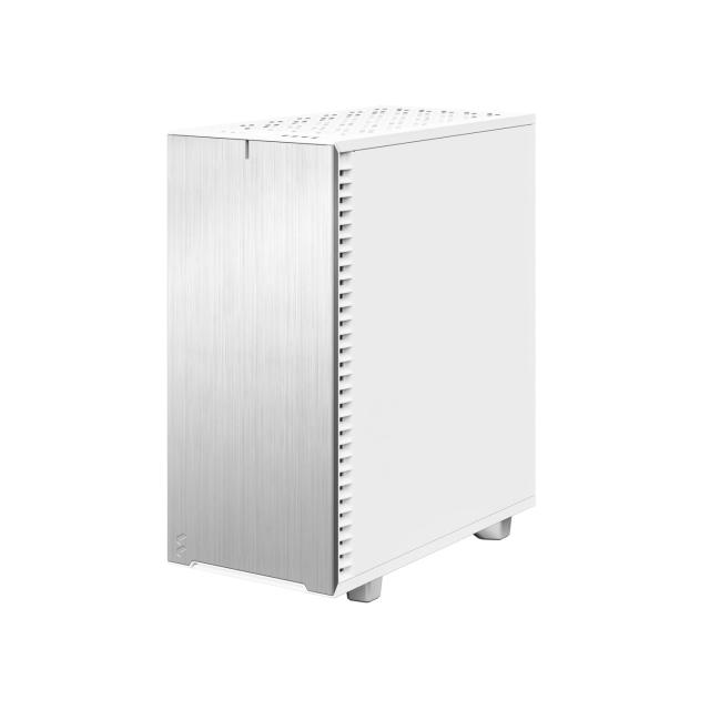 Кутия Fractal Design Define 7 Compact White TG Clear Tint, Middle Tower, USB 3.1 Gen 2 Type-C, 2 x USB 3.0, 2 x USB 2.0, ATX/mATX/mITX