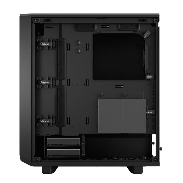 Кутия Fractal Design Meshify 2 Compact Black Solid, Middle Tower, 1x USB 3.1 Gen 2 Type-C, 2x USB 3.0, ATX/mATX/Mini-ITX