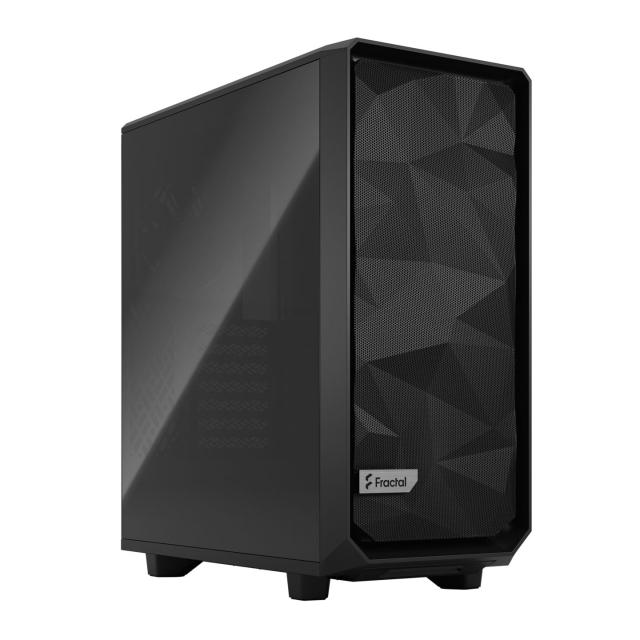 Кутия Fractal Design Meshify 2 Compact Black TG Dark Tint, Middle Tower,  1x USB 3.1 Gen 2 Type-C, 2x USB 3.0, ATX/mATX/Mini-ITX