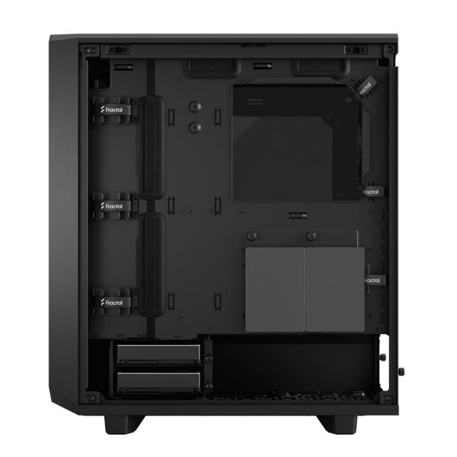 Кутия Fractal Design Meshify 2 Compact Black TG Dark Tint, Middle Tower,  1x USB 3.1 Gen 2 Type-C, 2x USB 3.0, ATX/mATX/Mini-ITX