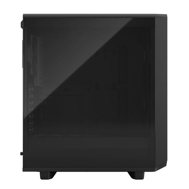 Кутия Fractal Design Meshify 2 Compact Black TG Light Tint, Middle Tower, 1x USB 3.1 Gen 2 Type-C, 2x USB 3.0, ATX/mATX/Mini-ITX