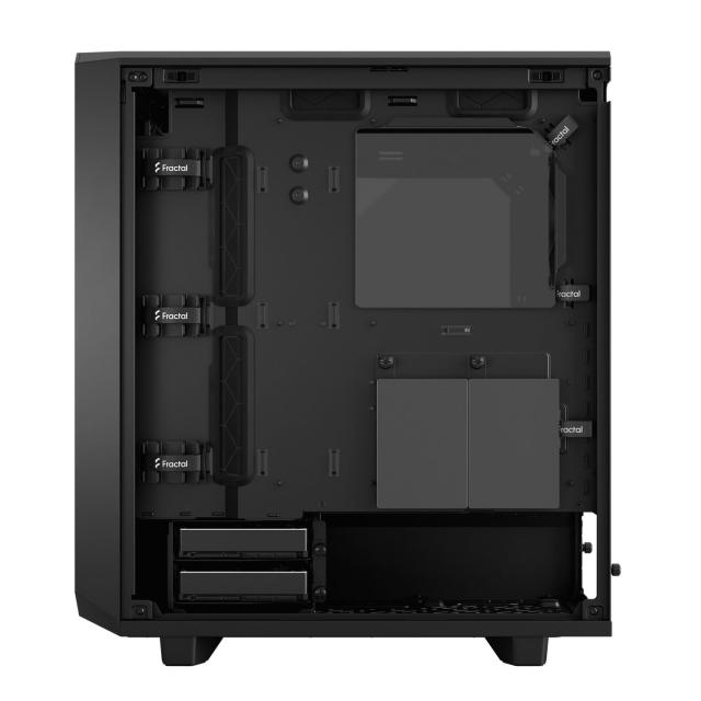 Кутия Fractal Design Meshify 2 Compact Black TG Light Tint, Middle Tower, 1x USB 3.1 Gen 2 Type-C, 2x USB 3.0, ATX/mATX/Mini-ITX