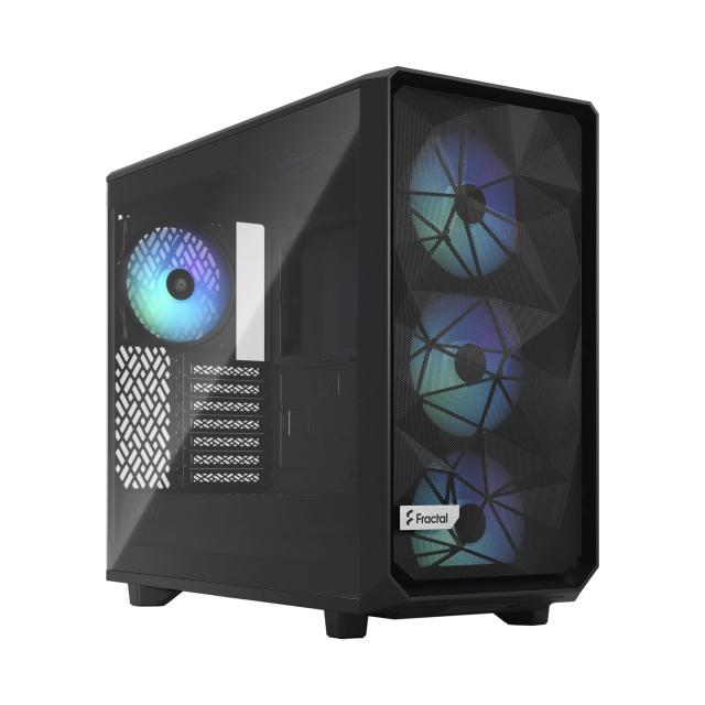 Кутия Fractal Design Meshify 2 Lite RGB Black TG Light Tint, Middle Tower, 2 x USB 3.0, E-ATX/ATX/mATX/mITX