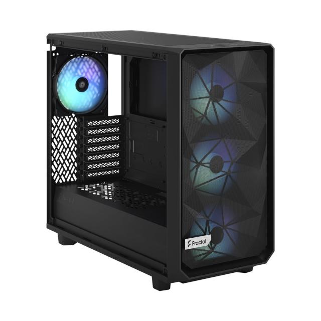 Кутия Fractal Design Meshify 2 Lite RGB Black TG Light Tint, Middle Tower, 2 x USB 3.0, E-ATX/ATX/mATX/mITX