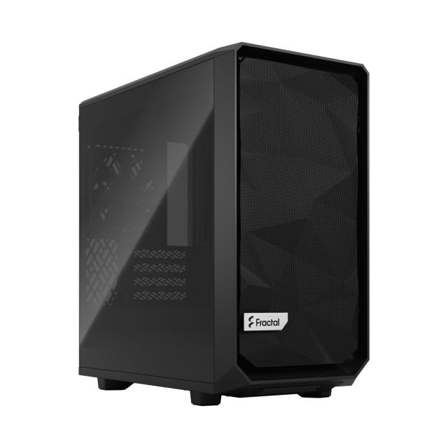 Кутия Fractal Design Meshify 2 Mini Black TG, Mini Tower, 1x USB 3.1 Gen 2 Type-C, mATX/DTX/Mini-DTX/Mini ITX