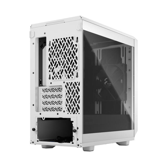 Кутия Fractal Design Meshify 2 Mini White TG,  1x USB 3.1 Gen 2 Type-C, mATX/DTX/Mini-DTX/Mini ITX