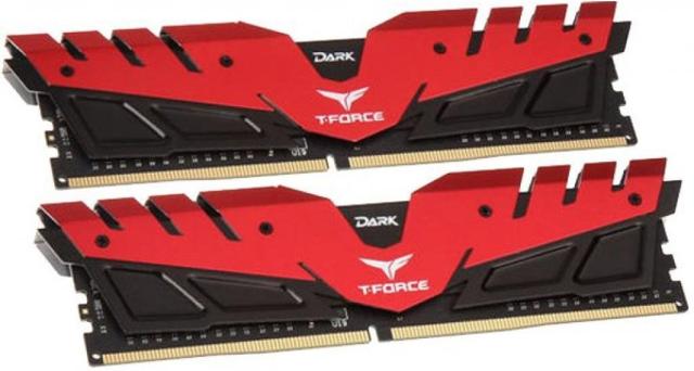 Памет TEAM GROUP T-Force Dark 16GB 2X8 DDR4 3200MHZ, CL16-18-18-38 , 1.35V 