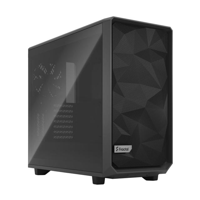 Кутия Fractal Design Meshify 2 Black TG Light Tint, Middle Tower, 2x USB 3.0, 1 x USB 3.1 Type-C, E-ATX/ATX/microATX/Mini-ITX