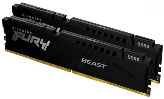 Памет Kingston FURY Beast Black 16GB (2x 8GB) DDR5 PC5-48000 6000MHz, CL40, 1.35V