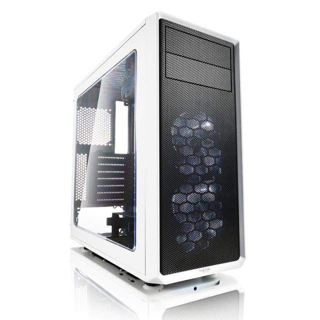 Кутия Fractal Design Focus G White, Mid-Towe, 1 x USB 2.0, 1 x USB 3.0, ATX, Micro ATX, ITX