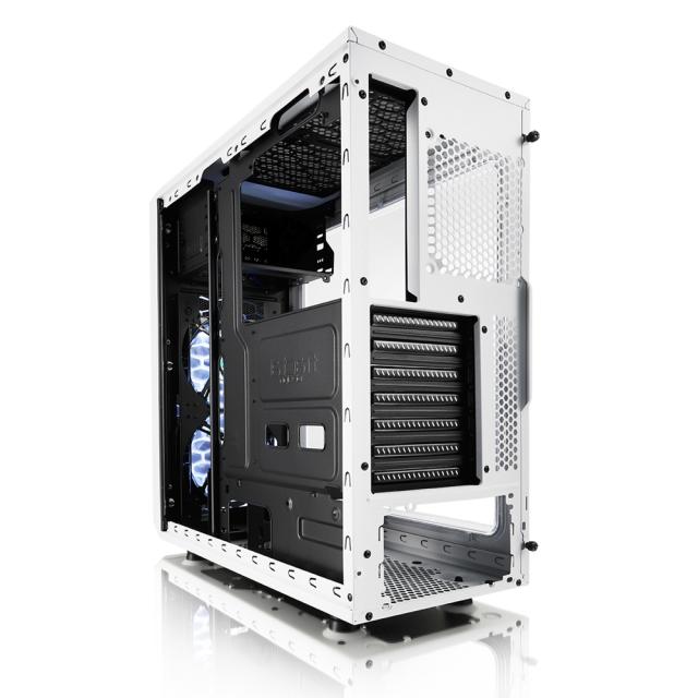 Кутия Fractal Design Focus G White, Mid-Towe, 1 x USB 2.0, 1 x USB 3.0, ATX, Micro ATX, ITX