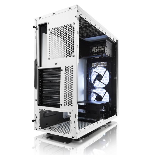 Кутия Fractal Design Focus G White, Mid-Towe, 1 x USB 2.0, 1 x USB 3.0, ATX, Micro ATX, ITX