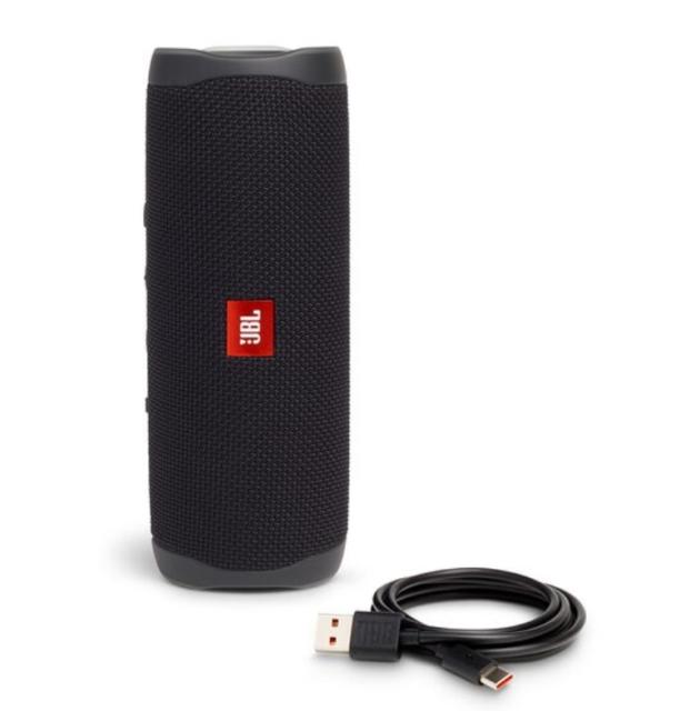 Тонколона JBL Flip 5 BLK, 20W RMS, Bluetooth, влагоустойчива (IPX7), Черен
