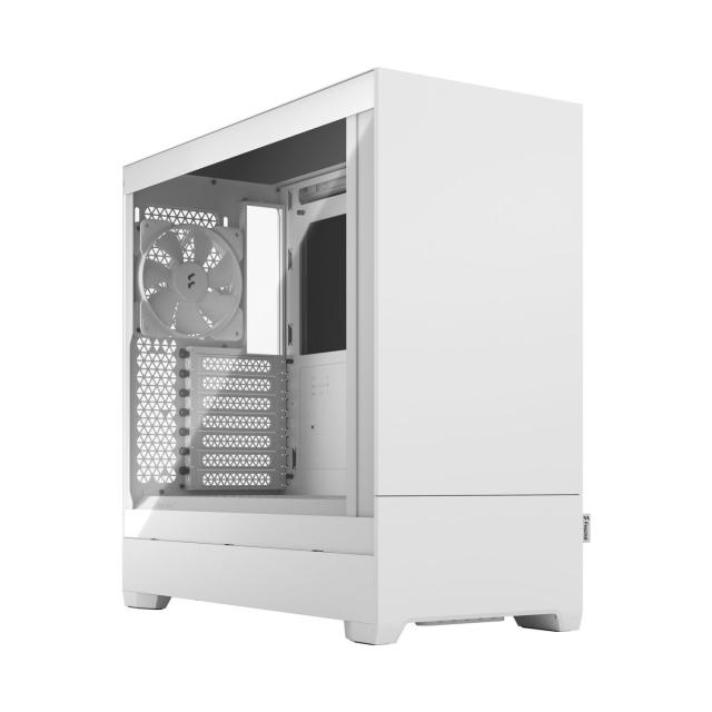 Кутия Fractal Design Pop Silent WHITE TG Clear Tint, Mid Tower, 2x USB 3.0, ATX/mATX/mITX