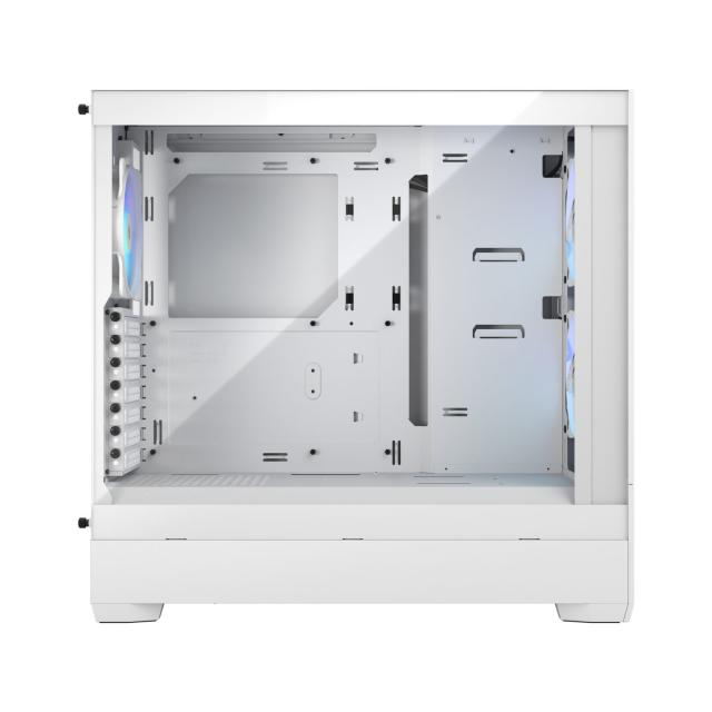 Кутия Fractal Design Pop Air RGB White TG Clear Tint, Mid-Towe, , 2x USB 3.0, ATX/mATX/mITX