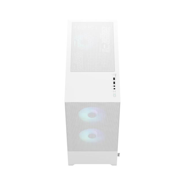 Кутия Fractal Design Pop Air RGB White TG Clear Tint, Mid-Towe, , 2x USB 3.0, ATX/mATX/mITX