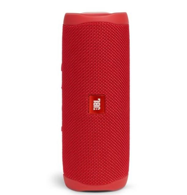 Тонколона JBL Flip 5 RED, 20W RMS, Bluetooth, влагоустойчива (IPX7), Червен