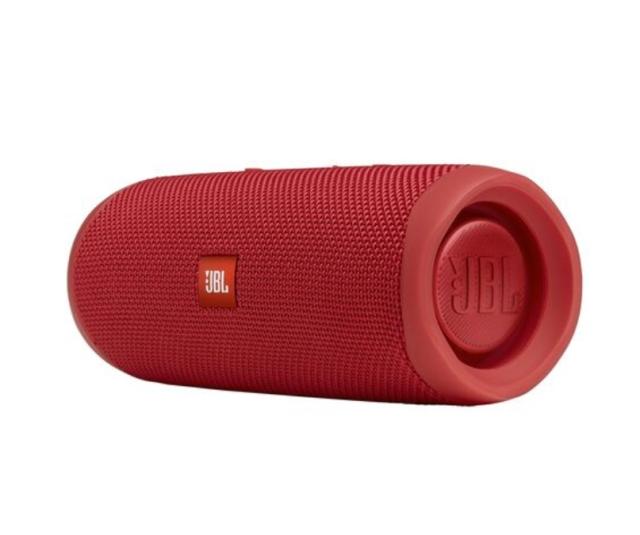Тонколона JBL Flip 5 RED, 20W RMS, Bluetooth, влагоустойчива (IPX7), Червен