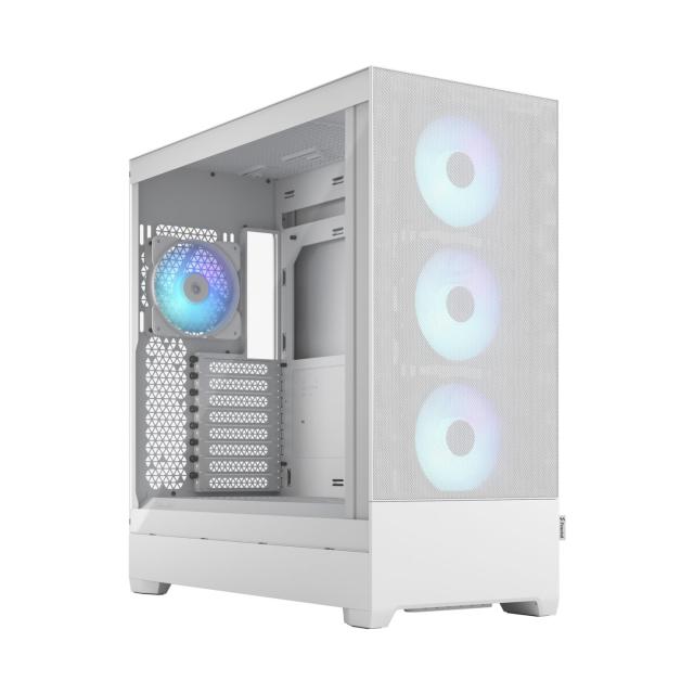 Кутия Fractal Design Pop XL Air RGB White TG Clear, Full-Tower, 2 x USB 3.0, E-ATX/ATX/mATX/mITX