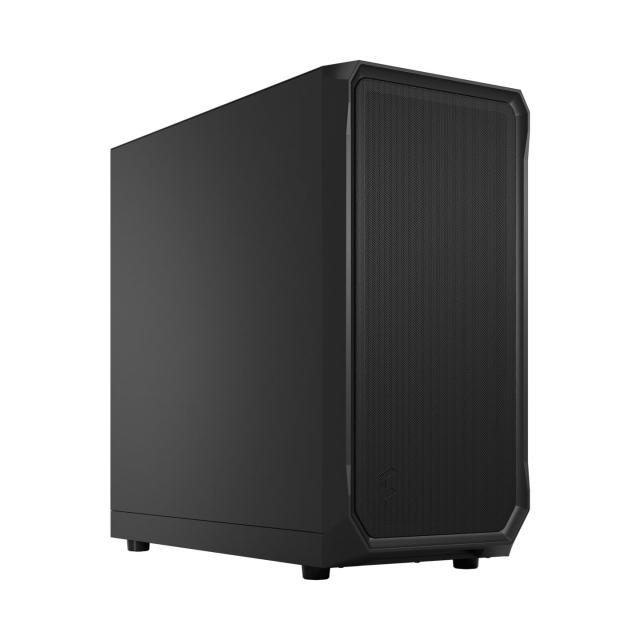 Кутия Fractal Design Focus 2 Black Solid, Mid-Tower, 2 x USB 3.0, ATX/mATX/mITX