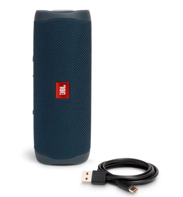 Тонколона JBL Flip 5 BLU, 20W RMS, Bluetooth, влагоустойчива (IPX7), Син