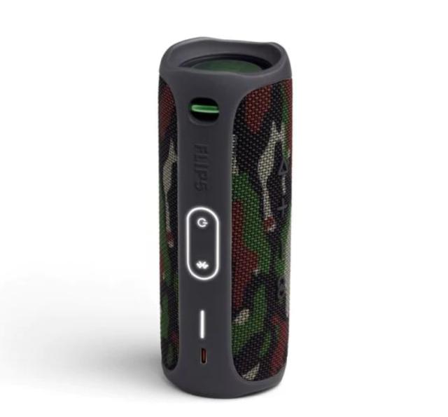 Тонколона JBL Flip 5, 20W RMS, Bluetooth, влагоустойчива (IPX7), Камуфлажен