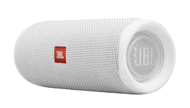 Тонколона JBL Flip 5 WHT, 20W RMS, Bluetooth, влагоустойчива (IPX7), Бяла