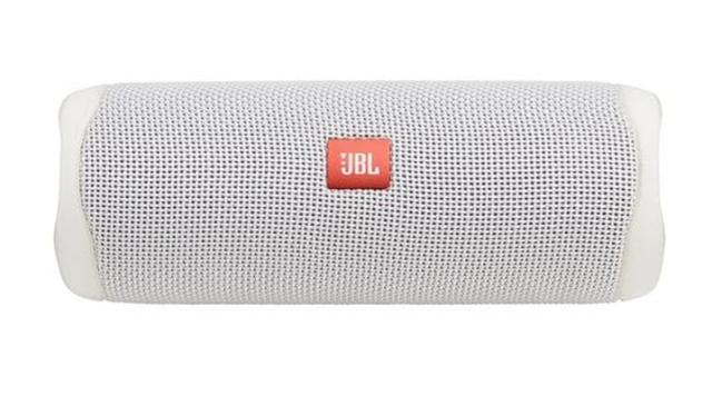 Тонколона JBL Flip 5 WHT, 20W RMS, Bluetooth, влагоустойчива (IPX7), Бяла