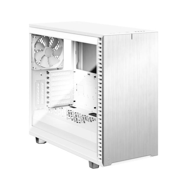 Кутия Fractal Design Define 7 White TG Clear Tint, Mid-Tower, 1 x USB 3.3 Type-C, 2 x USB 2.0, 2 x USB 3.0, E-ATX/ATX/mATX/mITX